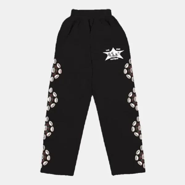 Barriers Cowrie Shell Sweatpants Black (2)
