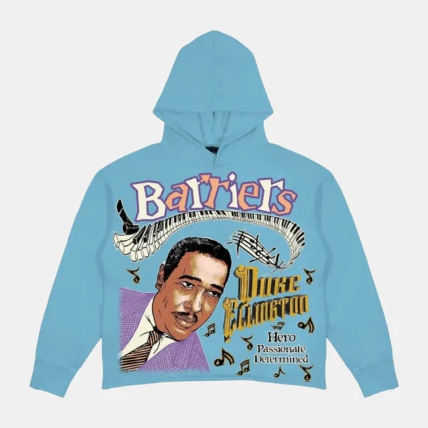 Barriers Duke Ellington Hooded Sweatshirt Blue (1)