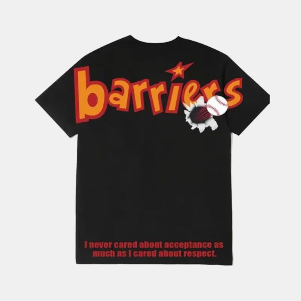 Barriers Jackie Robinson T shirt Black (1)